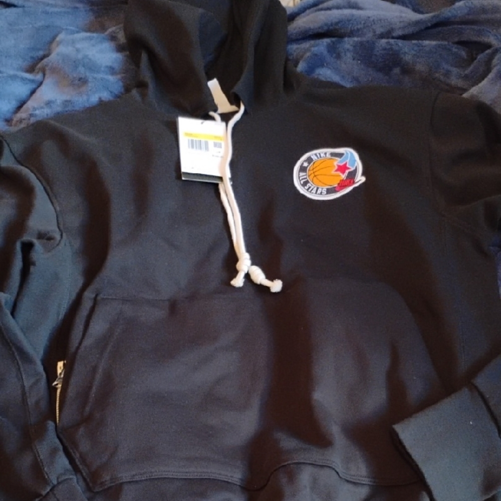 Nike Black Hoodie with Vibrant Logo